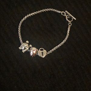 Silver Charm Bracelet NWOT
